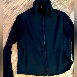 Niki active jacket with sheer sleeves, like new , perfect condition, black
